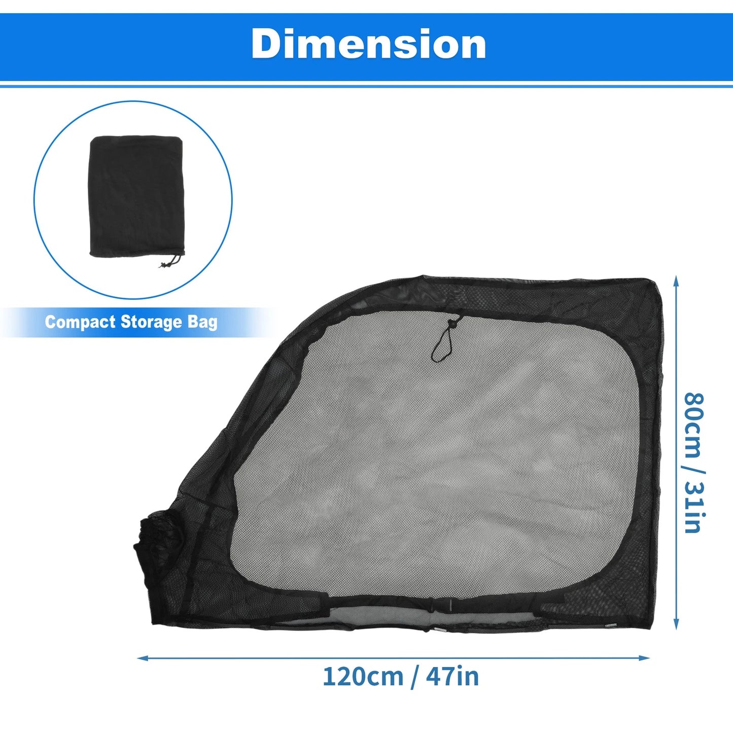 Magnetic Mosquito Screen for Ford E-Series Econoline Club Wagon (2002-2025)
