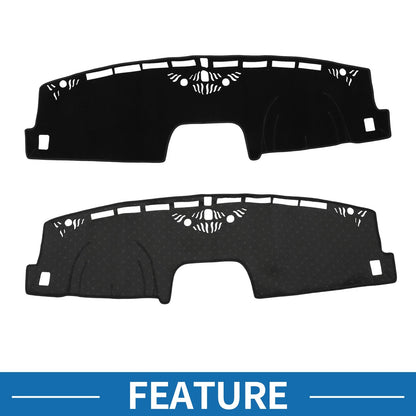 Dashboard Cover Mat for Ford Maverick 2022-2024 Sun Protector Black