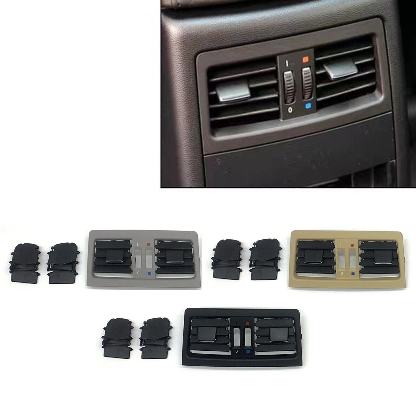 A/C Vent Panel Cover for BMW 3 Series E90 E91 (2005-2012) Black