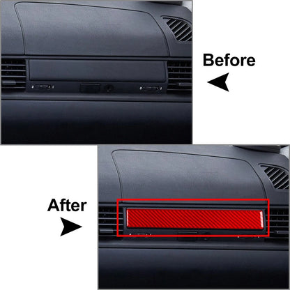 Carbon Fiber Red Dashboard Panel Cover Trim for BMW 3 Series (1991-1999)