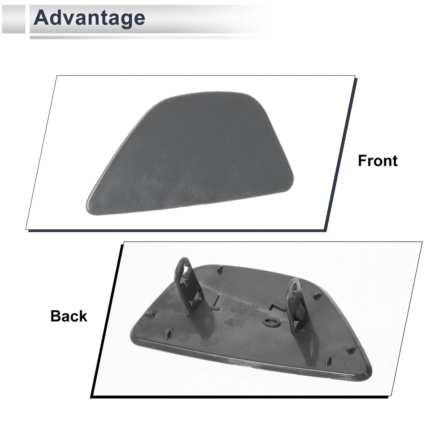 Bumper Headlight Washer Nozzle Cover for BMW 535i (Unpainted)