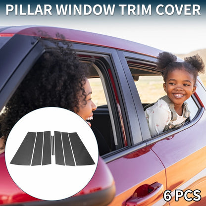 8 Pcs Door Pillar Window Trim for Honda Odyssey (2018-2023) Carbon Fiber