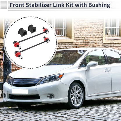 2 x Front Stabilizer Bar Links with 2 Bushings for Toyota Solara (2004–2008)