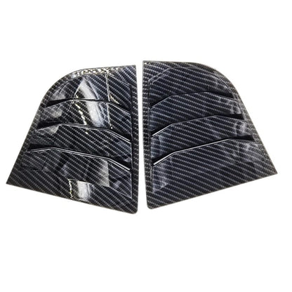 Black Rear Window Louvers for Kia K3 Forte (2014-2018)