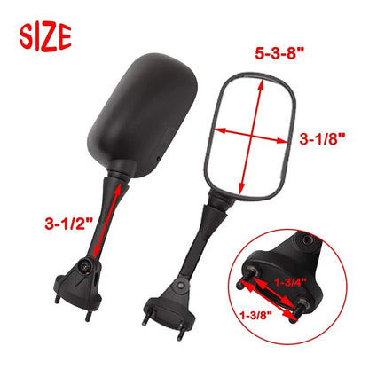 Rearview Side Mirrors for Kawasaki Ninja ZX10R, ZX6R (2004-2010, 2005-2008)