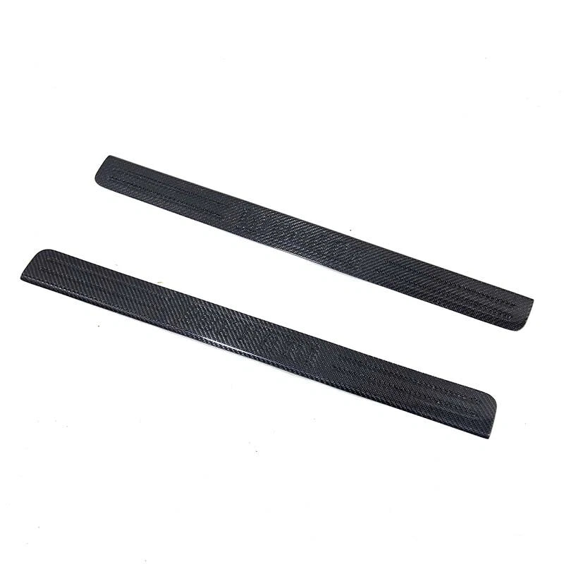 Real Carbon Fiber Door Sill Welcome Pedal Cover Trim Fit For Ferrari F458 F488