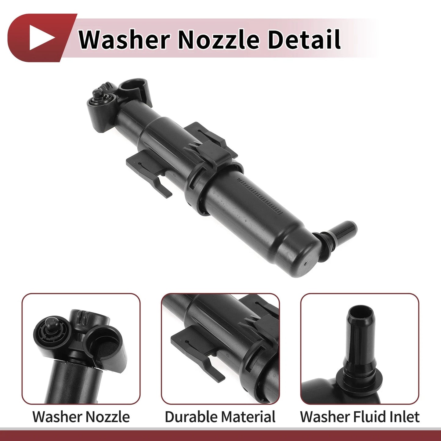 Front Passenger Side Headlight Washer Nozzle for BMW Z4 (2009-2016)