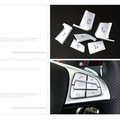 12pcs Steering Wheel Remote Buttons Cover Trim For Benz C GLC C200 C350 C300