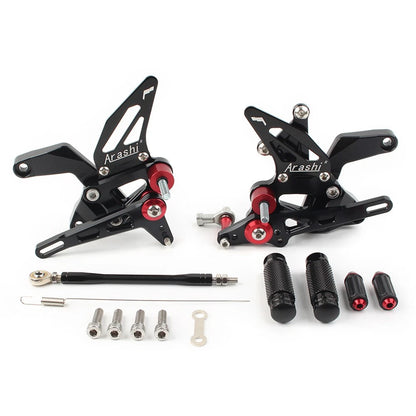 Aluminum Rear Sets Footpegs for Kawasaki Z900 2021-2023 (2 x Black)