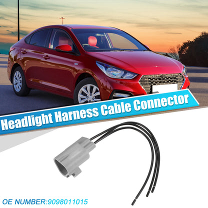 3 Pin Headlight Harness Cable Connector for Toyota Scion (2004-2016)