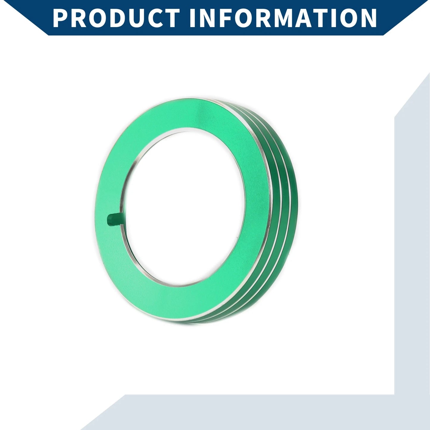 Headlight Switch Knob Cover Ring for Ford Mustang (2015-2020) - Green 1 x