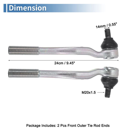 Front Outer Tie Rod End Links for Toyota 4Runner (1996-2002)