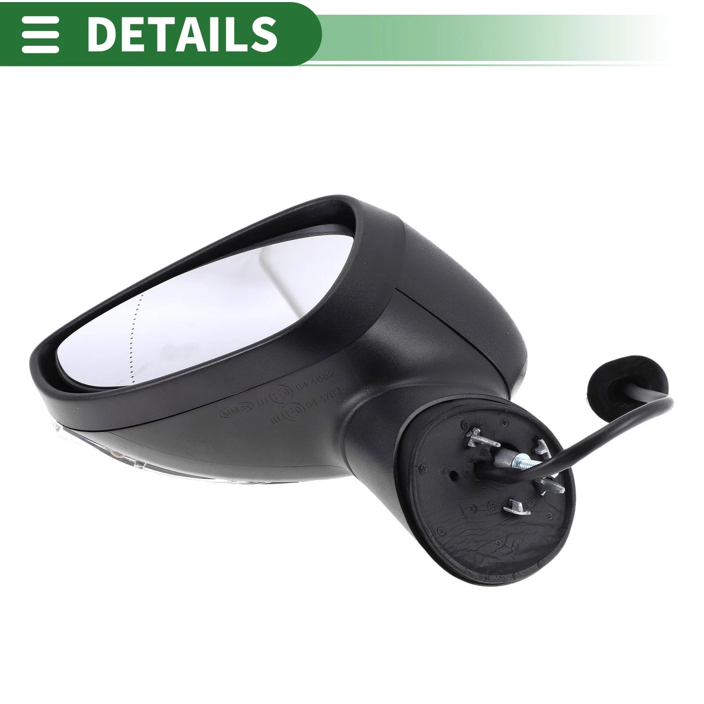 Electric Adjust Black Side Door Mirror for Ford Fiesta (2008-2017)