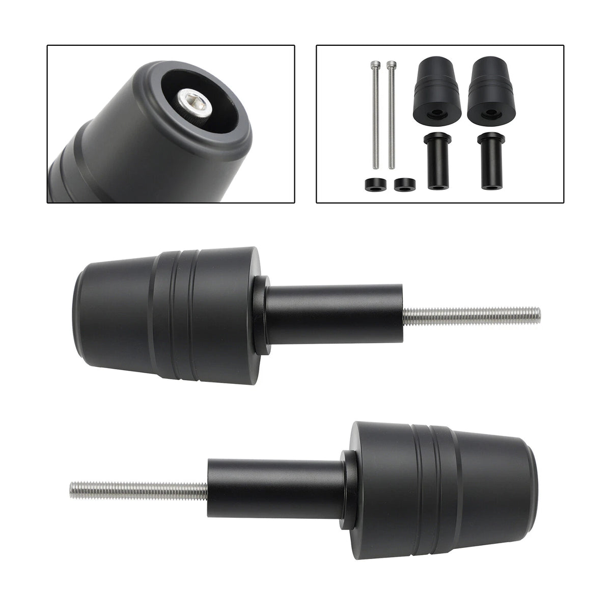 Crash Slider Protector Aluminium Frame Black for Aprilia SR GT125/200 (2021-2024)