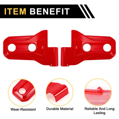 Red Door Handle Hinge Cover Trim for Jeep Wrangler JL Gladiator (2018-2023)