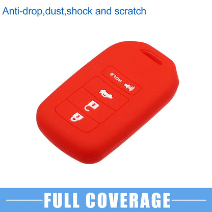Smart Key Fob Cover  for Honda Accord EX EXL EX-L (2013-2018) Black Red