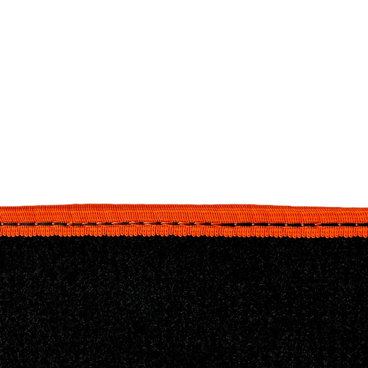 AutoWin Black Floor Mats for BMW Z4 E89 Convertible 2009-2016, Orange Trim