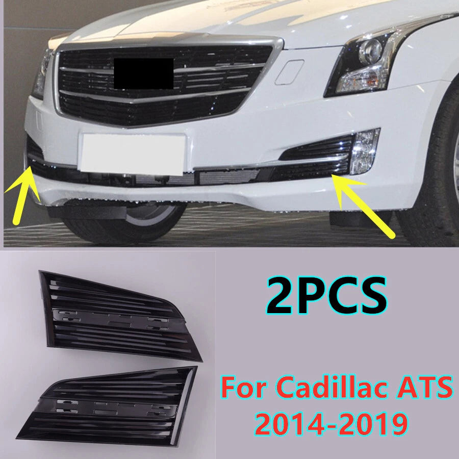 2 x Front Bumper Lower Fog Light Grill Trim for Cadillac ATS (2014–2019)