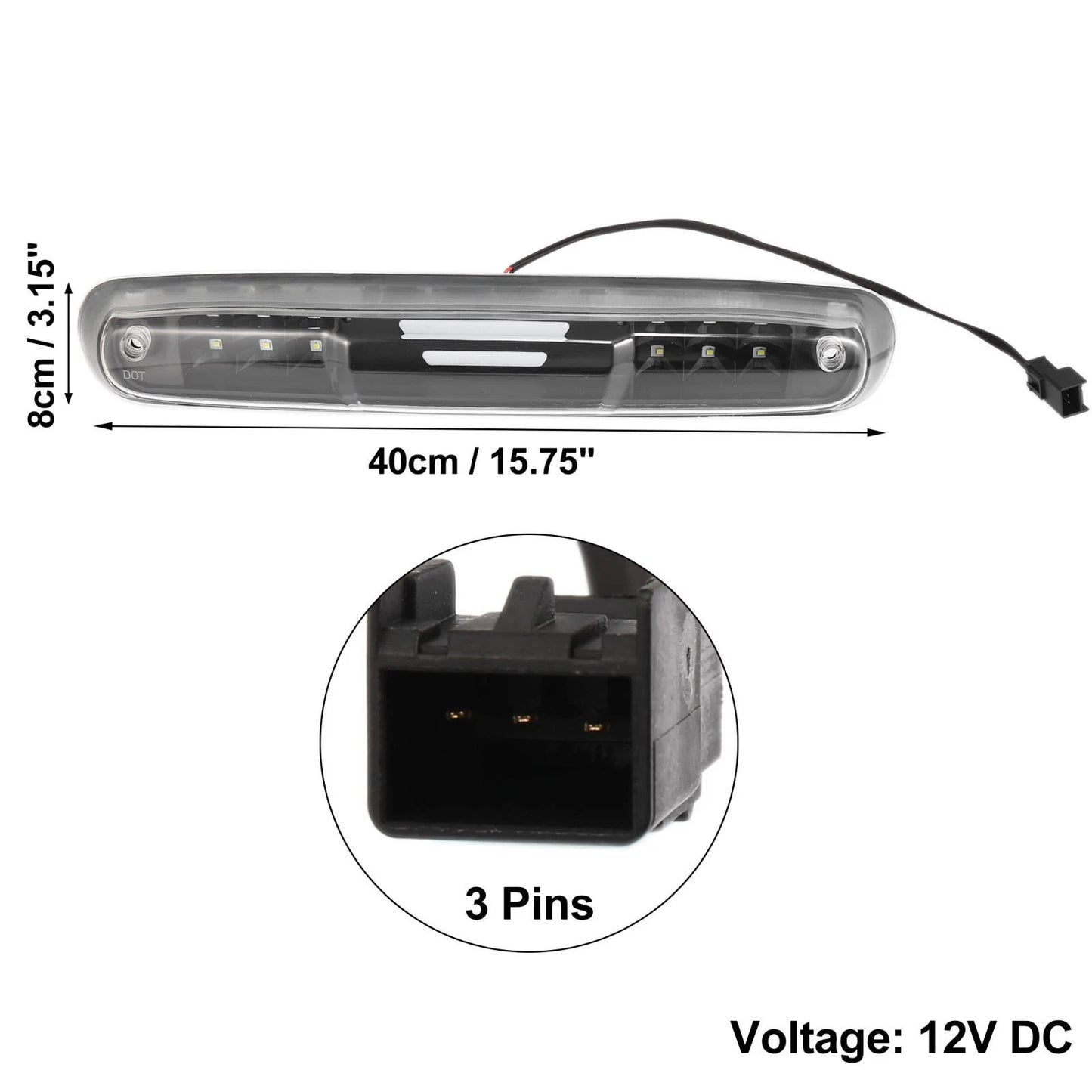 Brake Light High Mount Stop Lights for Chevrolet Silverado (2007-2013)