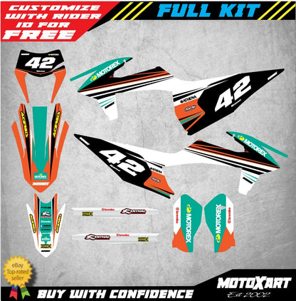 Custom Graphics Kit STRIKE Stickers for KTM EXC XC (2020)