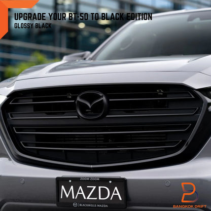 Black Front Lower Grille Trim Cover for Mazda BT-50 Ute (2020-2023)