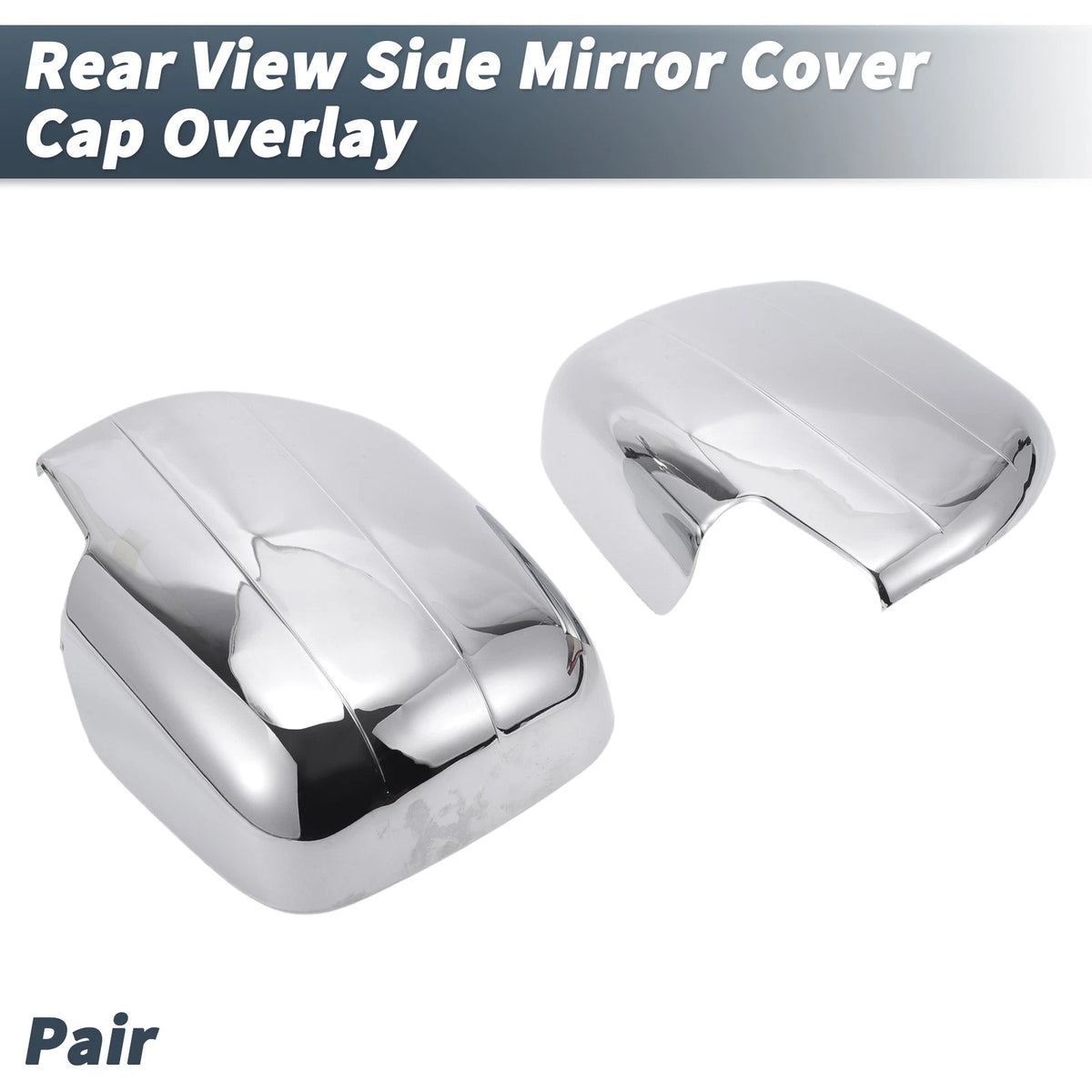 Chrome Plated Rearview Mirror Cap Overlay for Lexus Toyota Land Cruiser