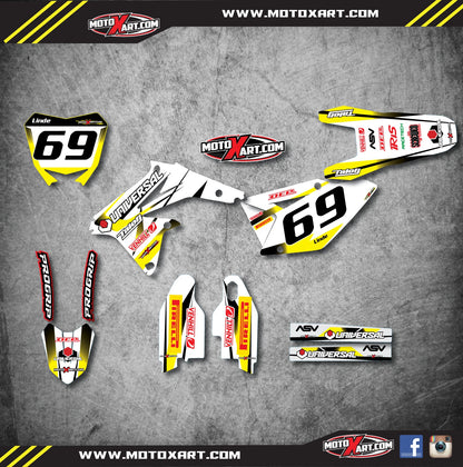 Custom Graphic Kit - STORM for Suzuki RMZ 450 (2008-2016) Stickers Decals