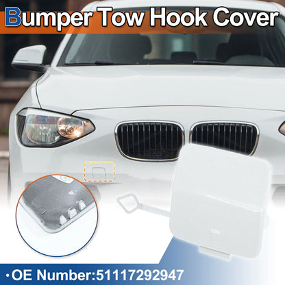 Front Car Bumper Tow Hook Cover for BMW 1 Series (2011-2019) Mineral White
