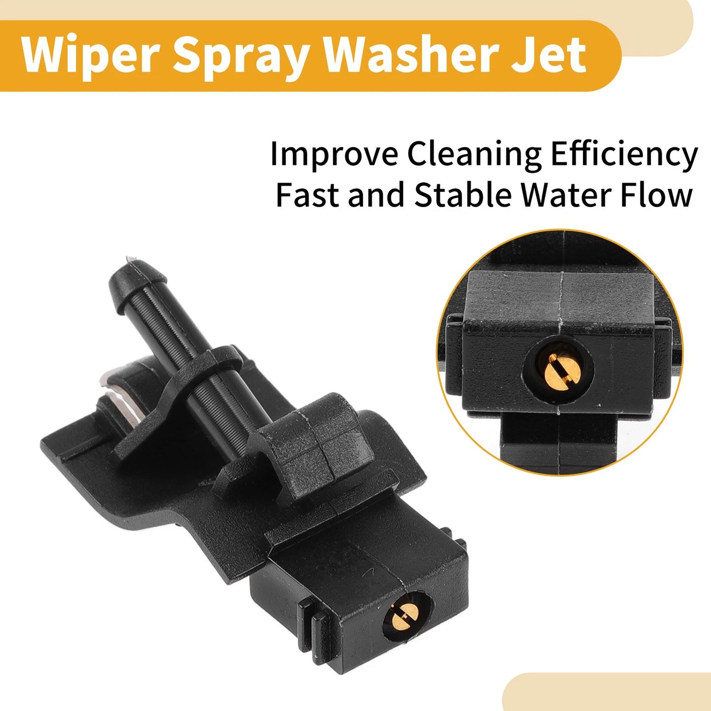 Front Windshield Washer Nozzles for Toyota Auris (2012-2015) 2 Pcs