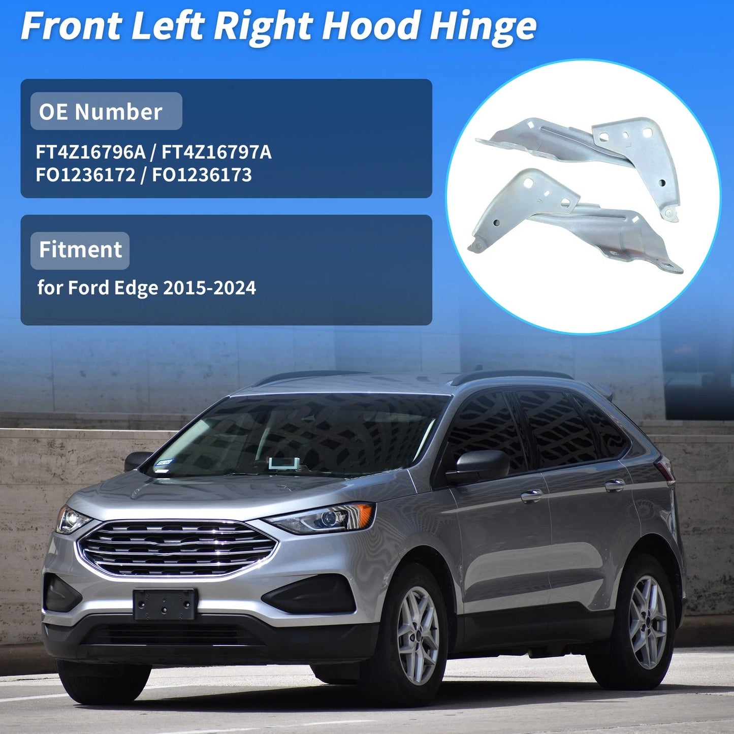 Hood Hinge for Ford Edge 2015-2024 ( Front Left & Right)