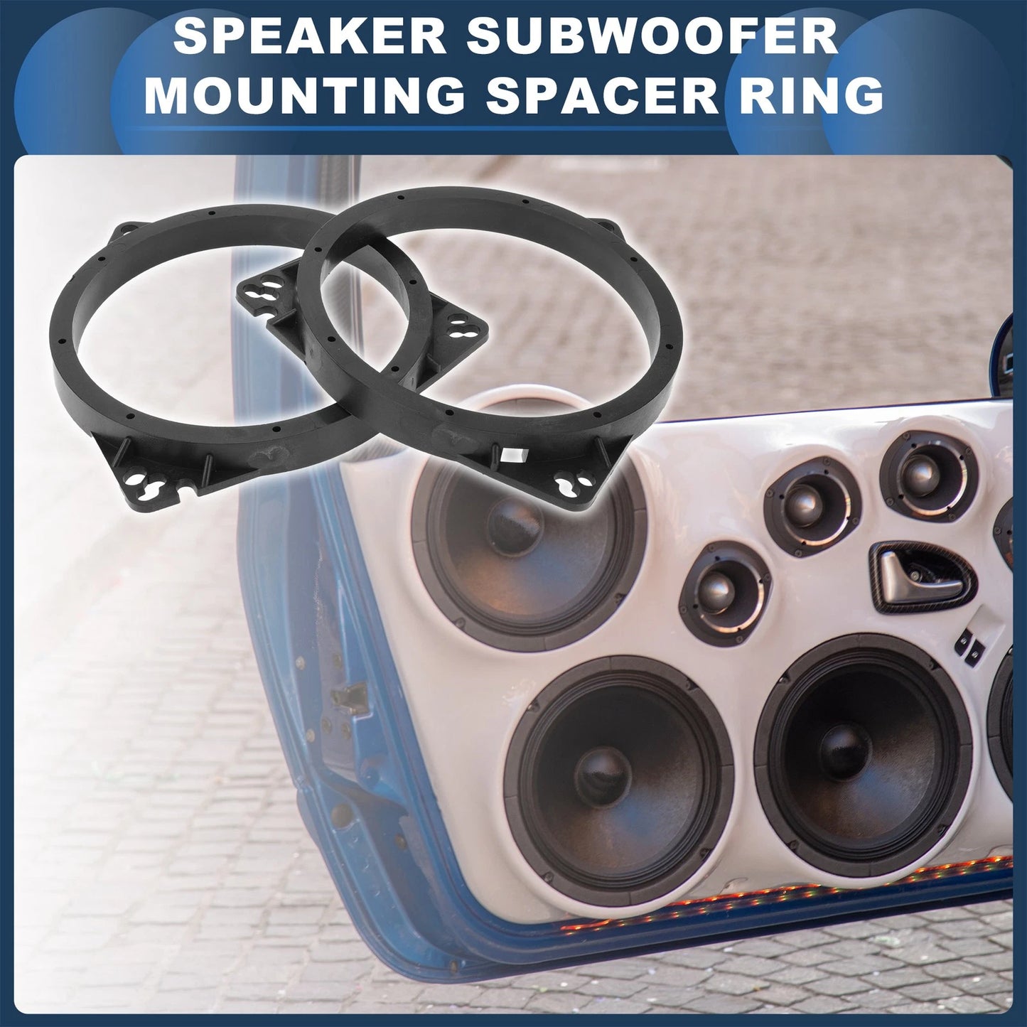 6.5" Speaker Spacer Ring Adaptor for Toyota  - 2 Pcs
