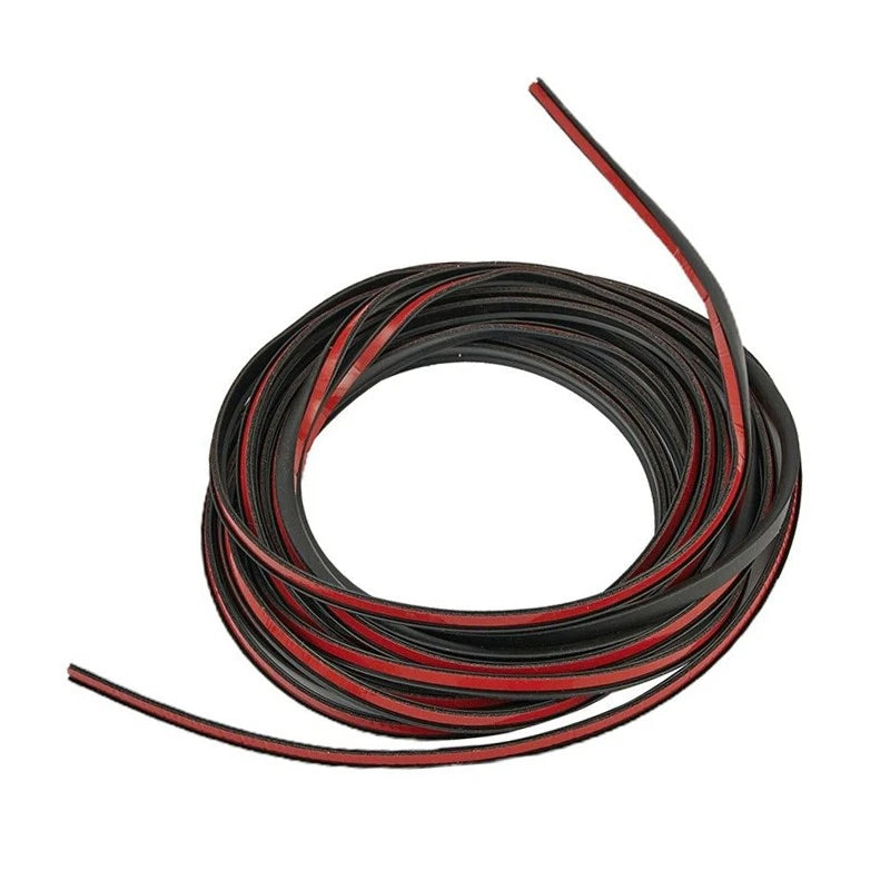 5M T-Shape Rubber Car Door Sealing Strip Weatherstrip