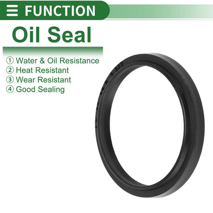 Oil Seal 50x58.6x5.3mm NBR Rubber Black 5 Pcs for Make Model