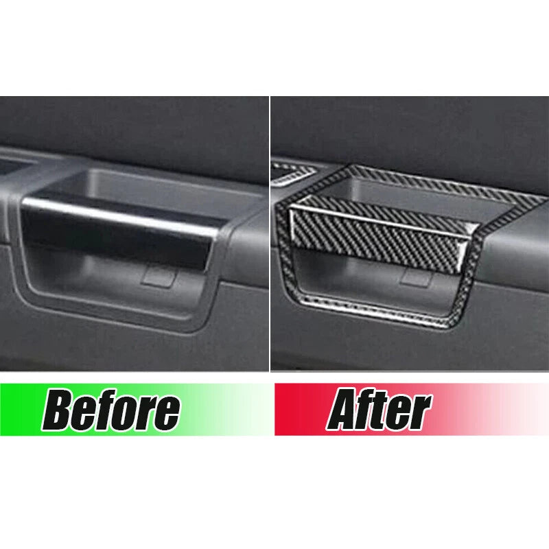 Carbon Fiber Interior Door Pusher Panel Cover for 2008-2014 Dodge Challenger