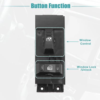 Passenger Power Window Switch for Chevy Silverado 1500 2500 (2000-2002)
