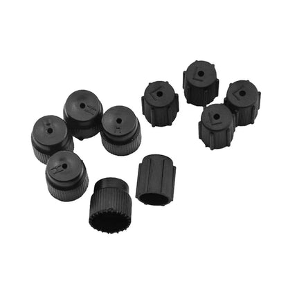 A/C System Charging Port Caps 1 Set for Car - R134a 13mm Low & 16mm High