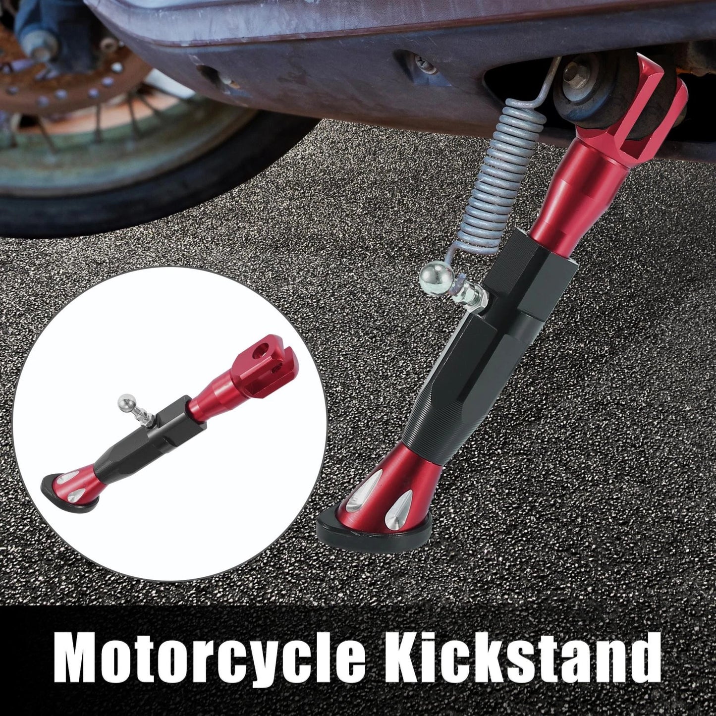 Kickstand / Set / Side Support Stand Adjustable for Motorcycle Scooter