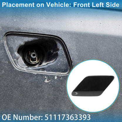 Front Left Washer Nozzle Cover for BMW 428i (2014-2016) - Black Cap