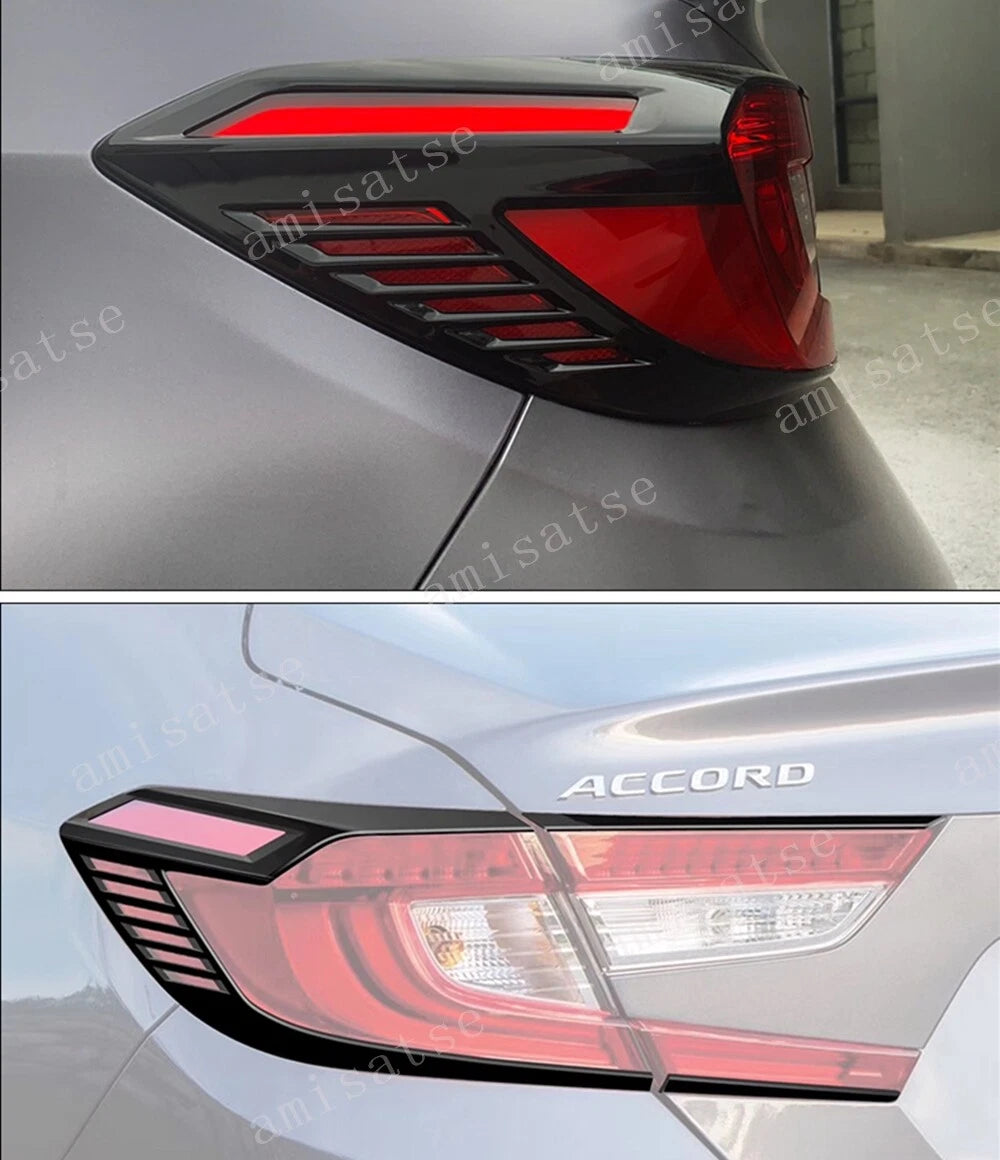 6 x ABS Rear Tail Light Lamp Covers for Honda Accord (2018-2022)