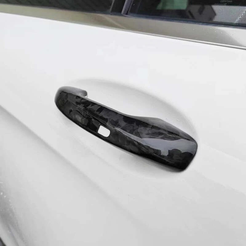 Forging Carbon Fiber Exterior Door Hand Cover fits Benz W205 C Class E GLE GLC