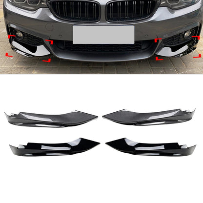 Bumper Lip Splitter Air Vent Cover Canards for BMW 4 Series (2014-2020)