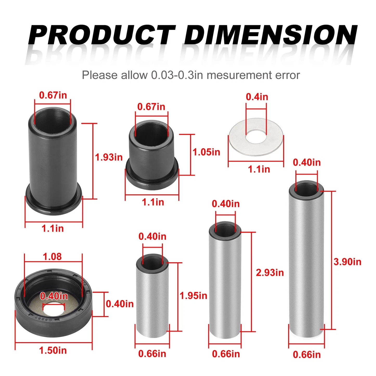 Rear A-Arm Suspension Bushing for Suzuki LTA450X/LTA700X King Quad 450/700