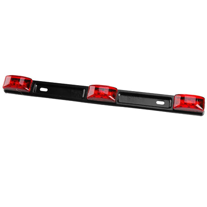 Stainless Red Rear Clearance ID Marker Lights for Truck Trailer Tail Lamp
