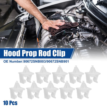 10 Pcs Hood Prop Rod Holders for Honda Civic 2006-2016