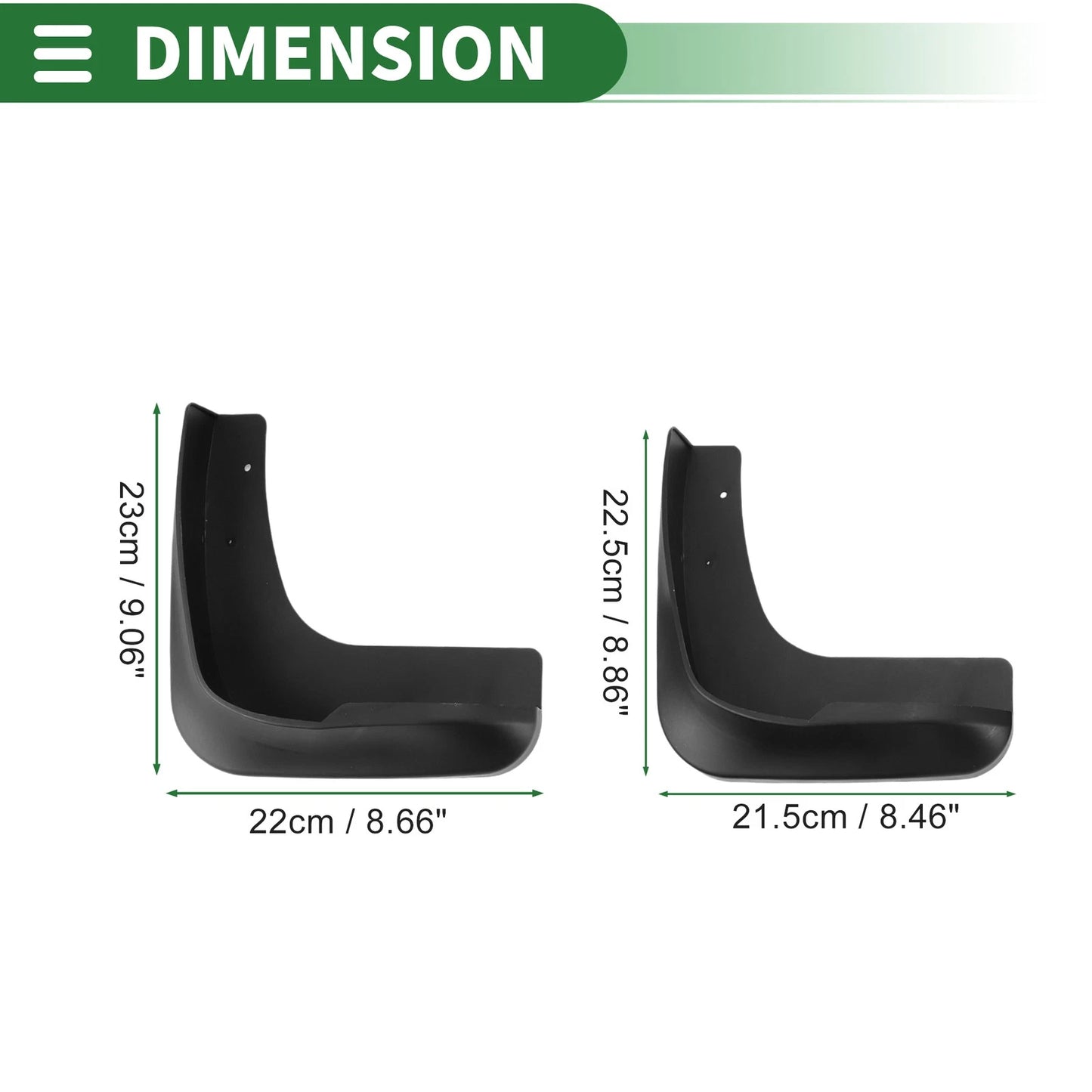 Mud Flaps Splash Guards 1 Set for Mitsubishi Grandis (2004-2011)
