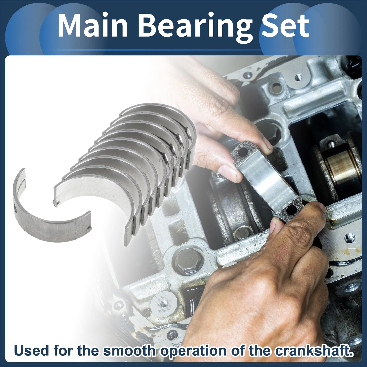 Main Bearing Set for Chevrolet METRO (1998-2000)
