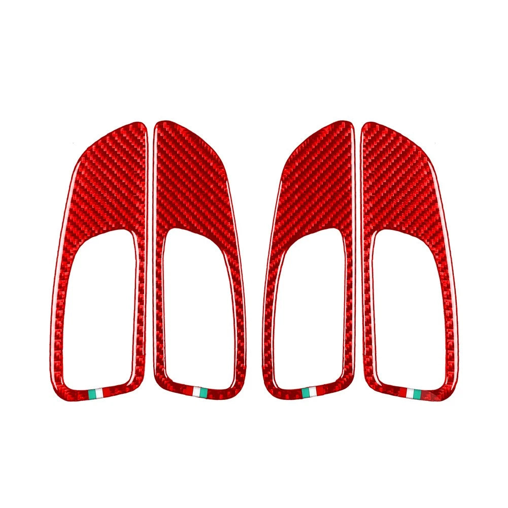 Carbon Fiber Interior Door Handle Panel Cover for Alfa Romeo 159 (2004-2012)
