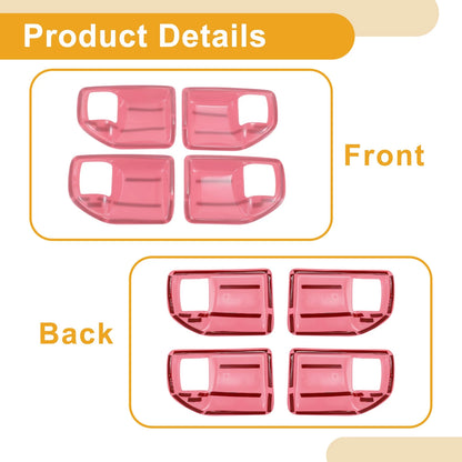 Interior Door Handle Bowl Cover Trim for Jeep Wrangler JK 4DR (2011-2017) - 4 Pcs