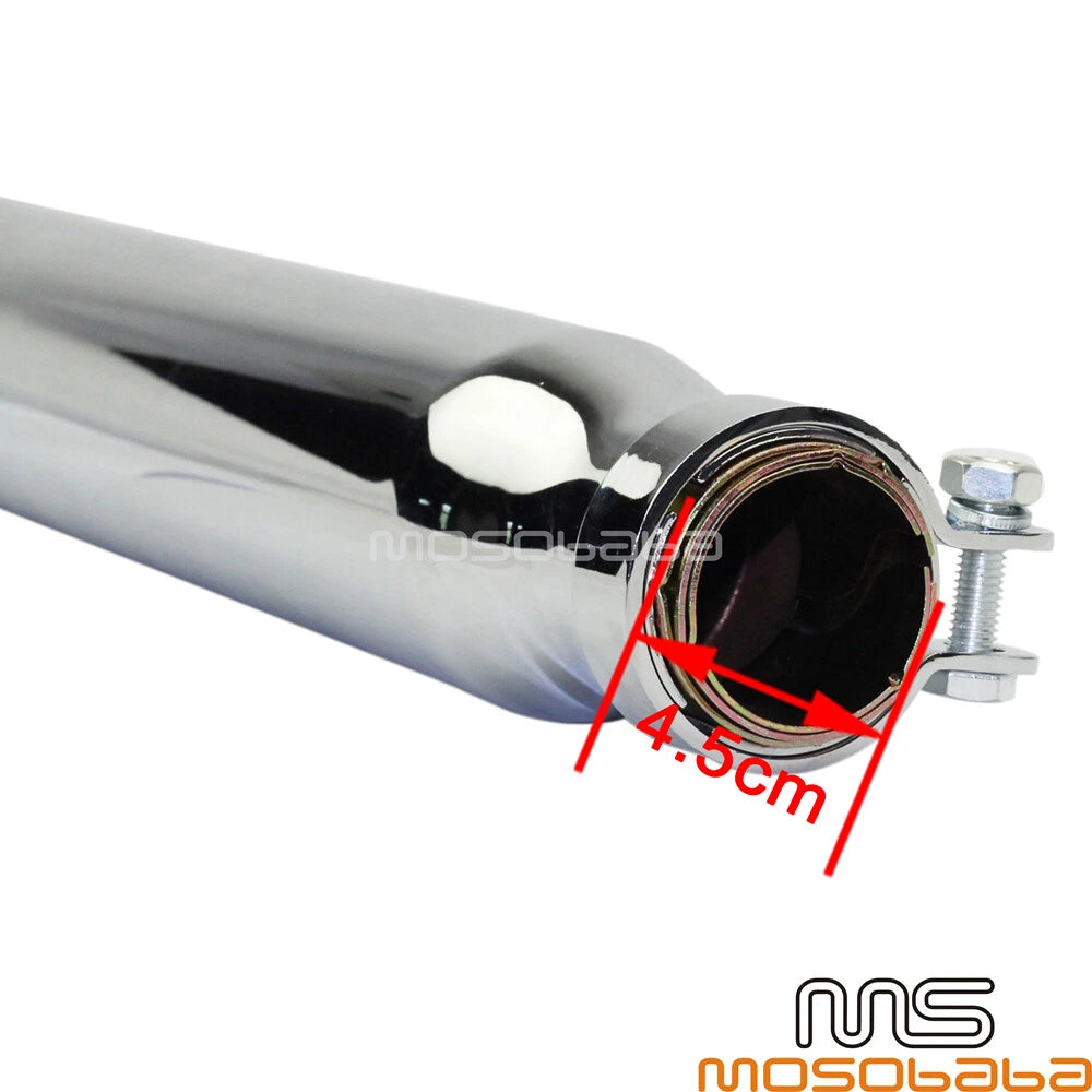 19'' Turn Out Exhaust Mufflers for Harley Cafe Racer & Suzuki VL 125 800