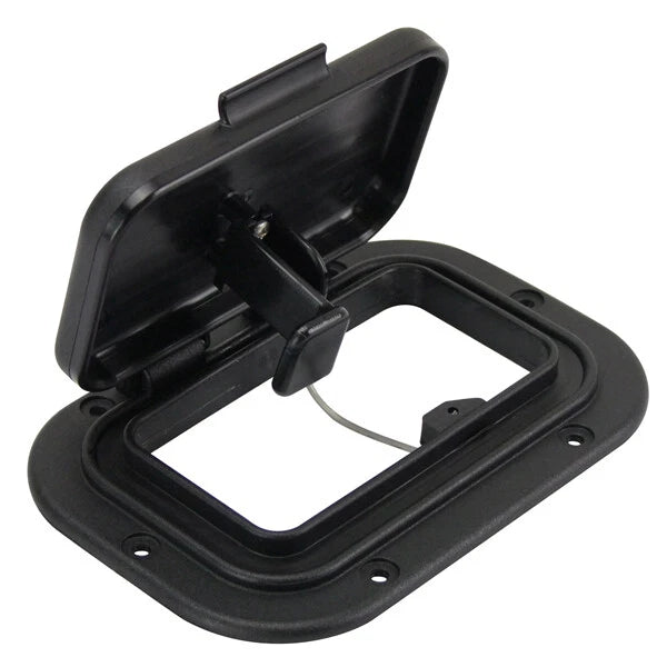 Caravan Air Vent for Camper Trailer/RV/Boat Scupper, Black with Trim